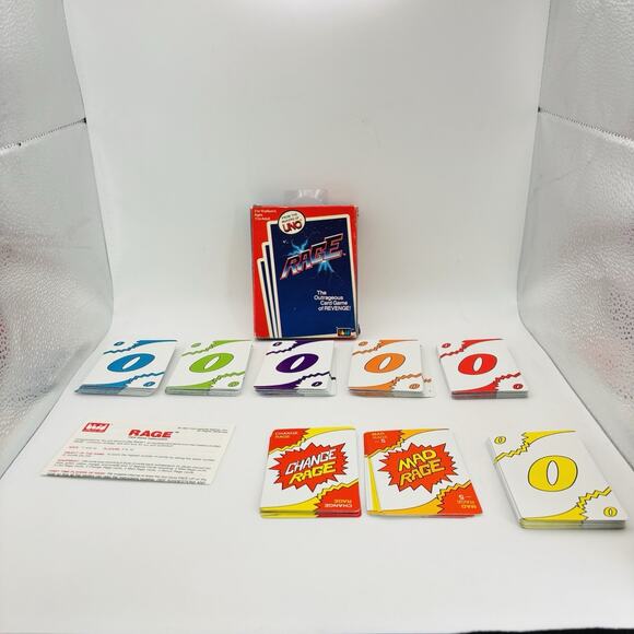 Vintage Rage Card Game 1983 Original Box - Complete Set. Cards VG - Picture 8 of 13